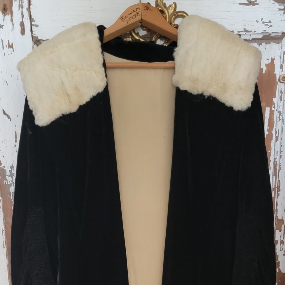 Vintage velvet coat